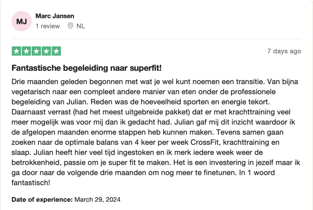 Klanten reviews